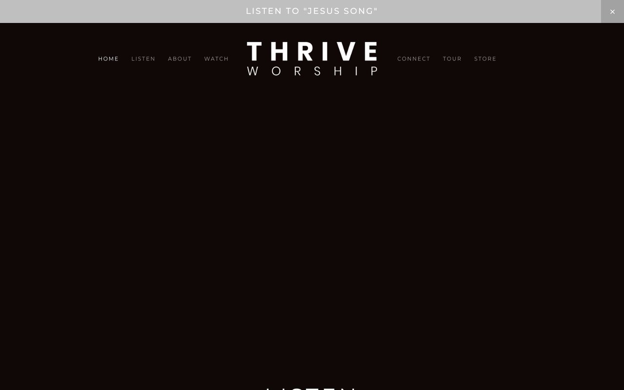Screenshot of Thrive Worship